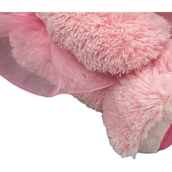 Aurora Pink Spam Plush Pig With Tutu & Bow Stuffed Animal Toy 11" Weighted - Picture 4 of 6